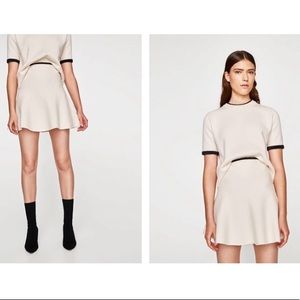Zara High Waist Knit Skirt - M 🖤🤍